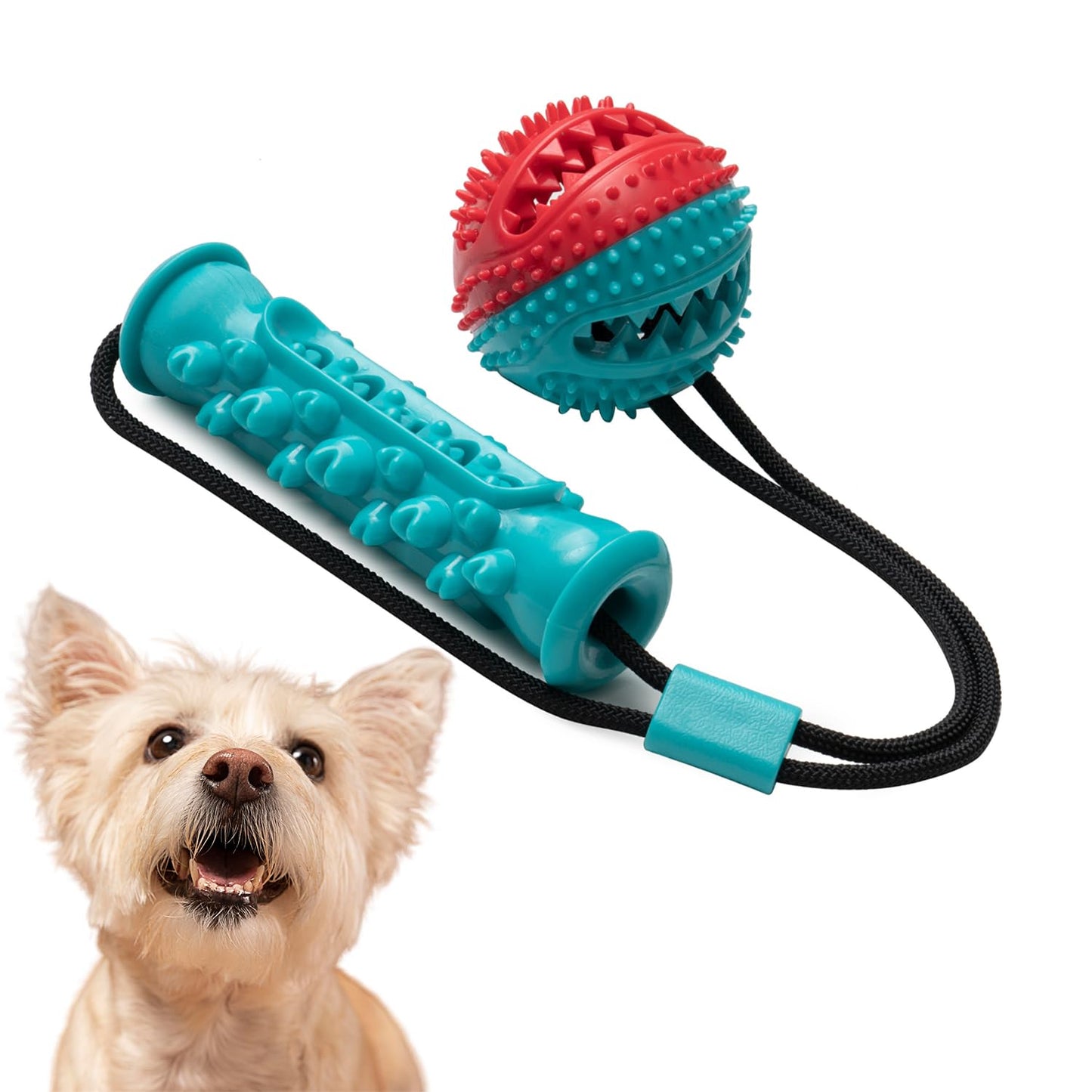 Durable Rubber Rope Chew Toy