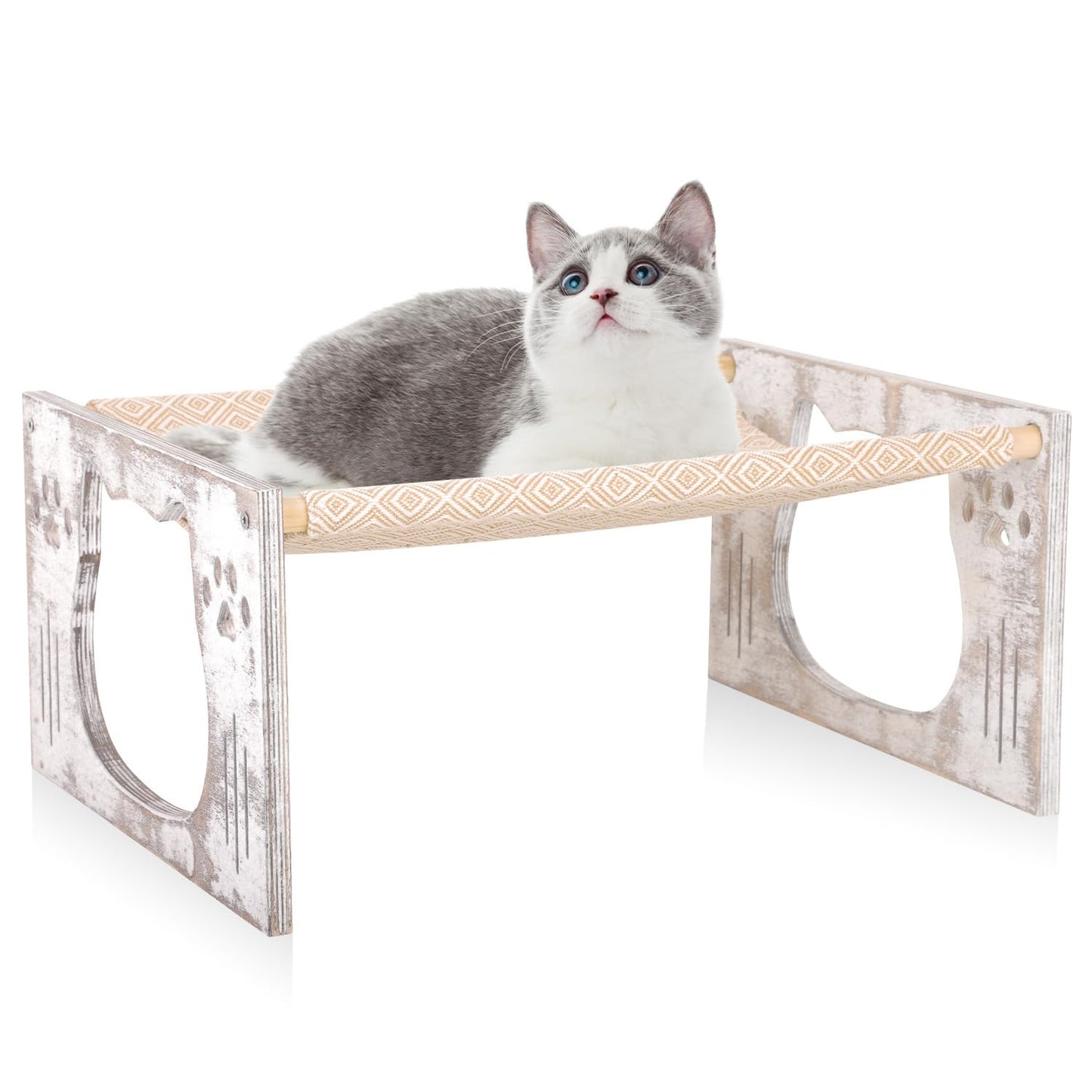 Wooden Swinging Cat Hammock Bed