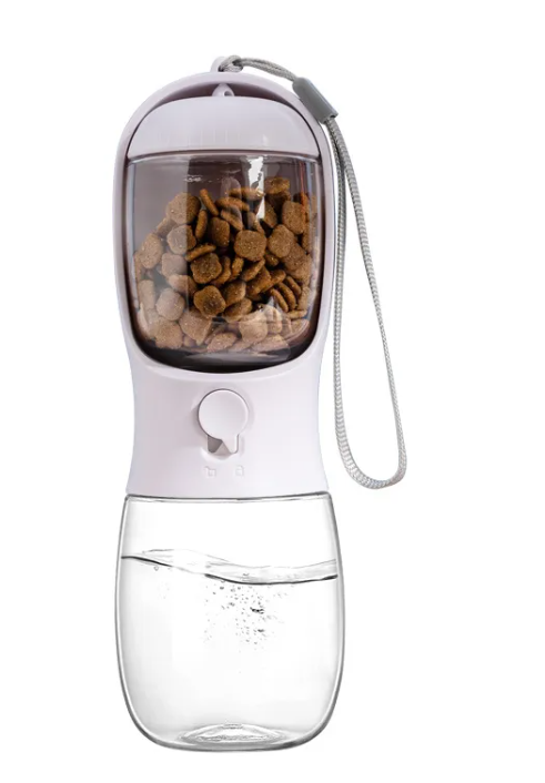 3-in-1 Travel Pet Water Bottle & Food Container