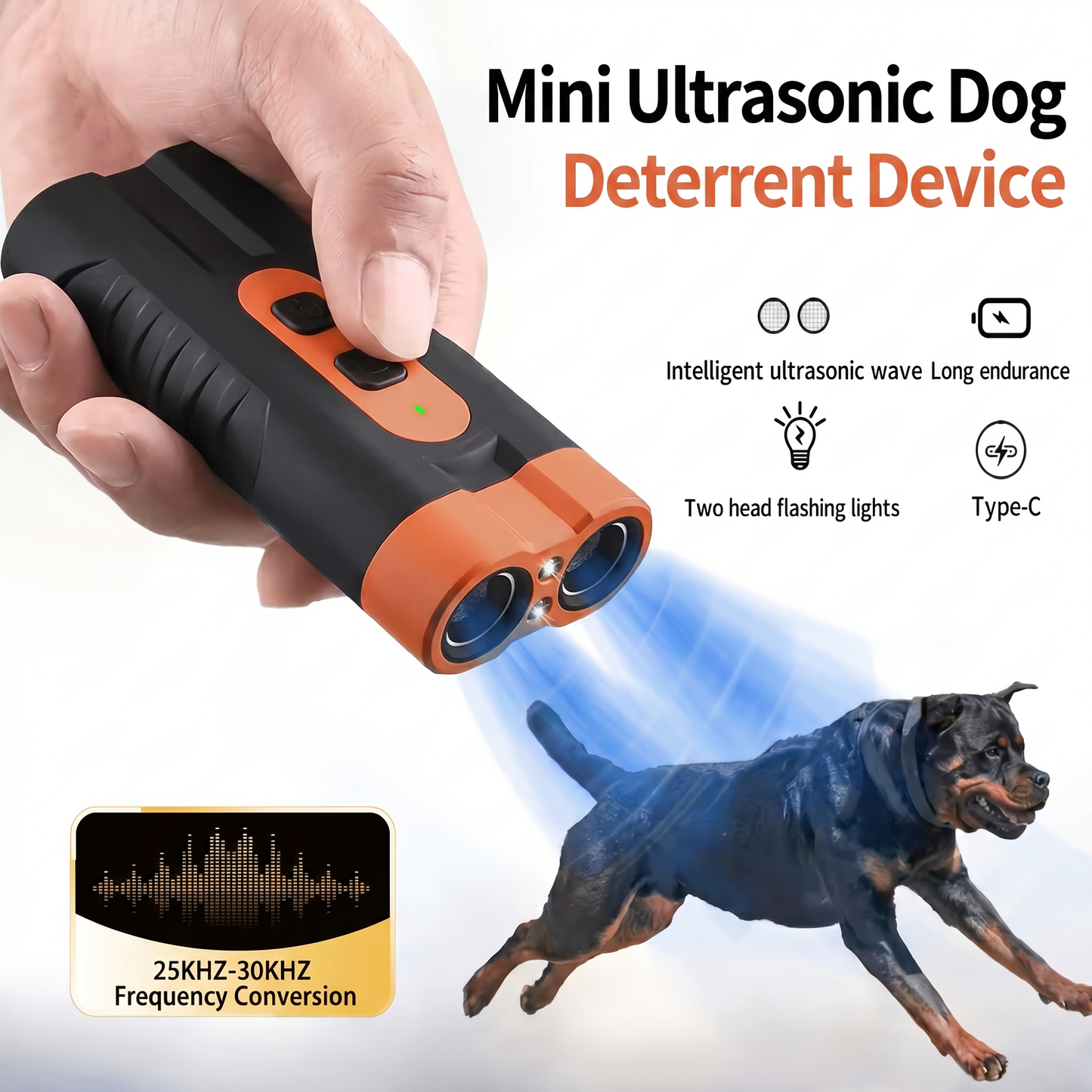 Mini Ultrasonic Dog Deterrent Device