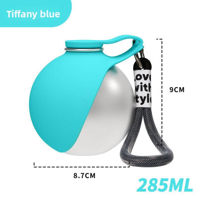 Foldable 2 in 1 Dog Water Bottle
