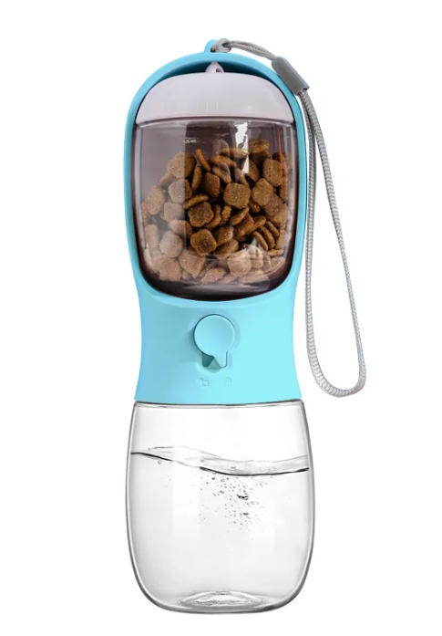 3-in-1 Travel Pet Water Bottle & Food Container